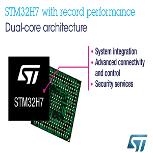ST, 듀얼-코어 성능 제공하는 STM32H7 마이크로컨트롤러 출시